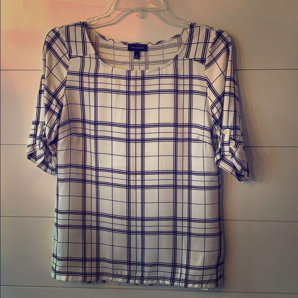 The Limited plaid blouse